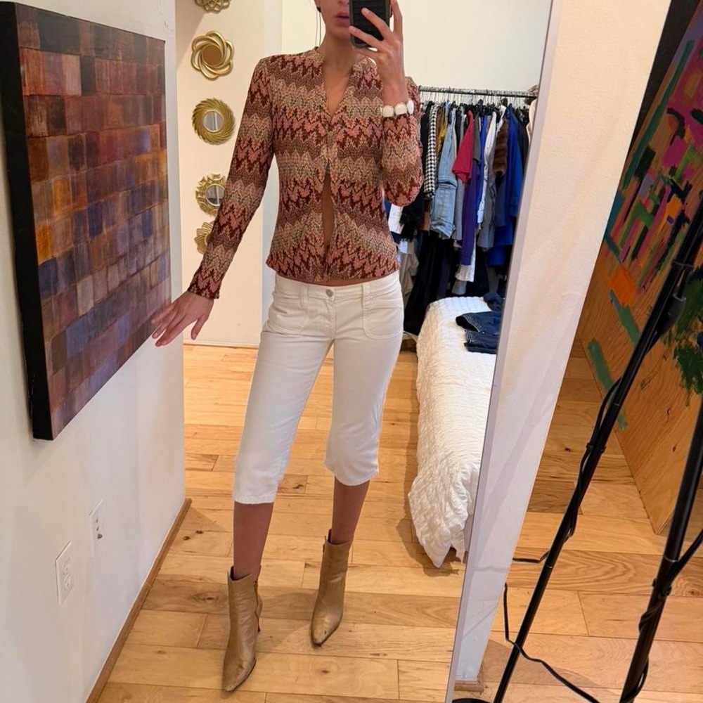 Dr2 Multicolor Zigzag Button Down Shirt - image 2